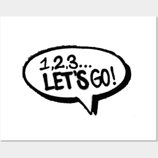 123 Let's  go Posters and Art